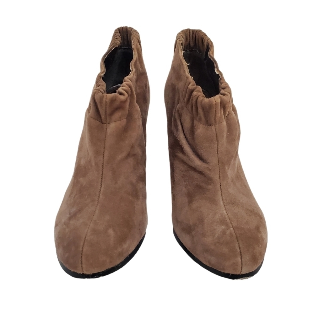 Sam Edelman Simone Suede Taupe Booties - Picture 2 of 7